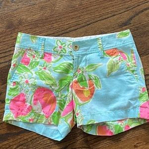 Lilly Pulitzer Callahan Shorts 4 Pockets Belt Loop